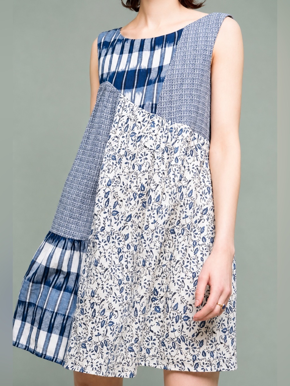 Holding Horses patchwork swing dress, small